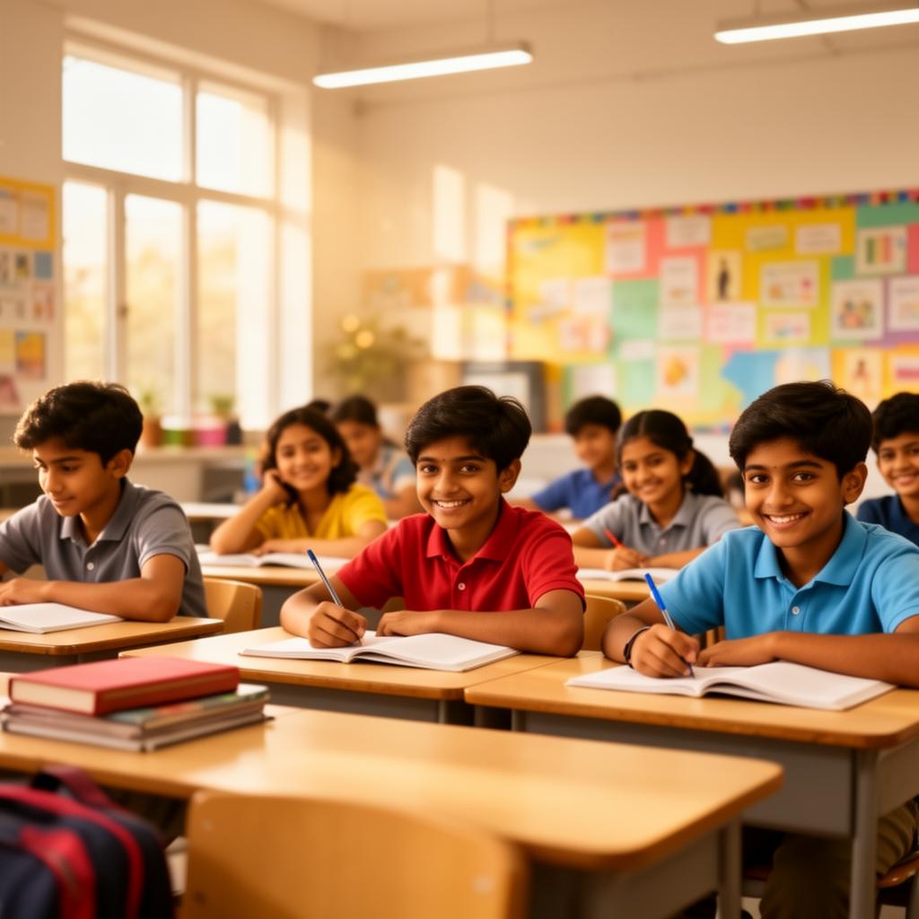 Students learning at Vanya Academy in Rishra